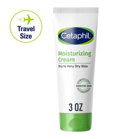 Travel Size Moisturizing Cream for Very Dry to Dry Skin, Fragrance-Free, 3 fl oz