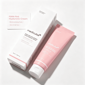 1.69oz Pink Hyaluronic Acid Moisturizing Face Cream, Hydrating Facial Lotion with PDRN Sodium DNA