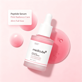 30ml Peptide Facial Serum, Lightweight Pink Face Essence for Daily Skin Care