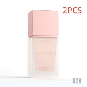 MATTE SUNSCREEN LIQUID FOUNDATION SPF 30 (Option: 02color 2PCS)
