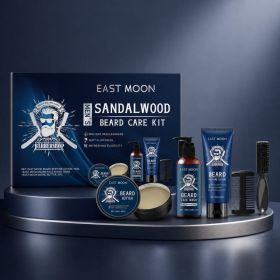 EAST MOON Men's Sandalwood Beard Care Set, 1 Set (Option: 1 Set)