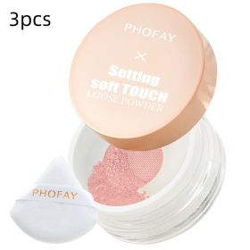 PHOFAY Setting Soft Touch Loose Powder (Option: 3PCS-02)
