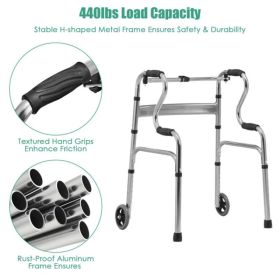 Grey walking aid foldable (Option: as picture)